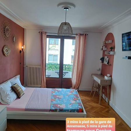 Belle Chambre D'Hote Avec Balcon Prive - 3 Mins Gare Annemasse - Geneve Acces Direct Eksteriør bilde